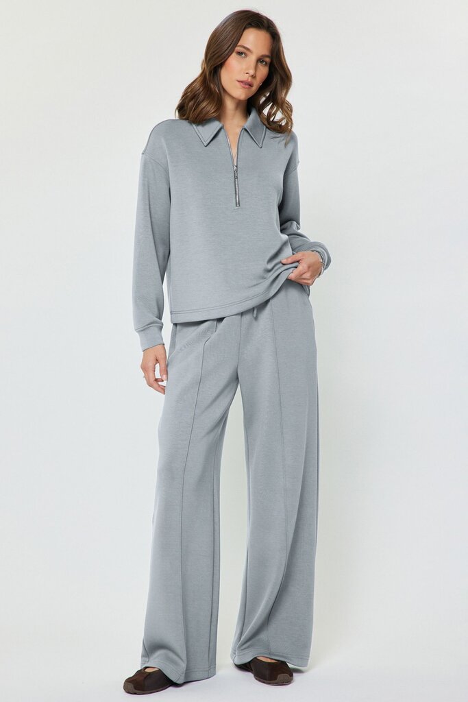 Current Air Collared Half Zip Top