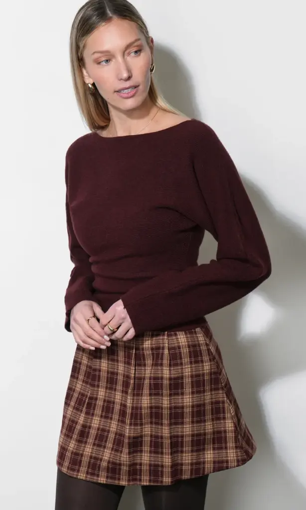 Greylin Miller Side Cinched Dolman Sweater