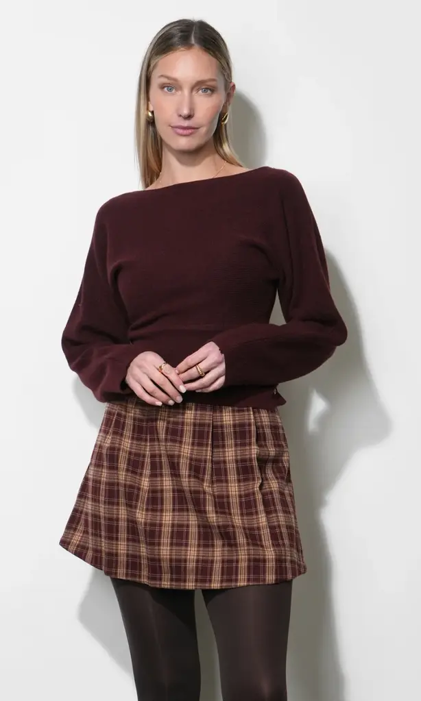 Greylin Miller Side Cinched Dolman Sweater