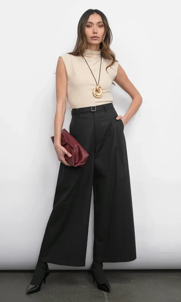 Greylin Paloma Funnel Neck Knit Top