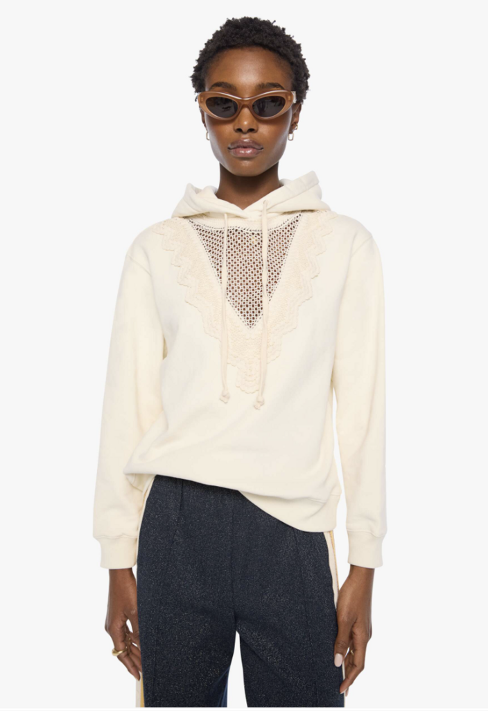 Mother Denim The Accent Square Hoodie
