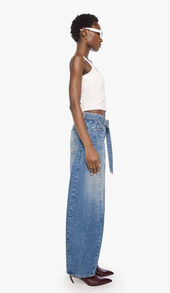 Mother Denim The Belted Spoonful Nerdy in Tootsie