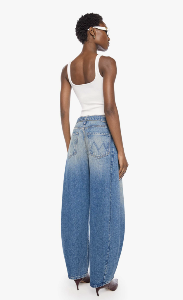 Mother Denim The Belted Spoonful Nerdy in Tootsie