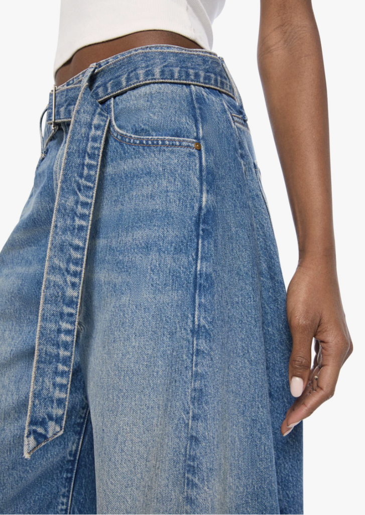 Mother Denim The Belted Spoonful Nerdy in Tootsie