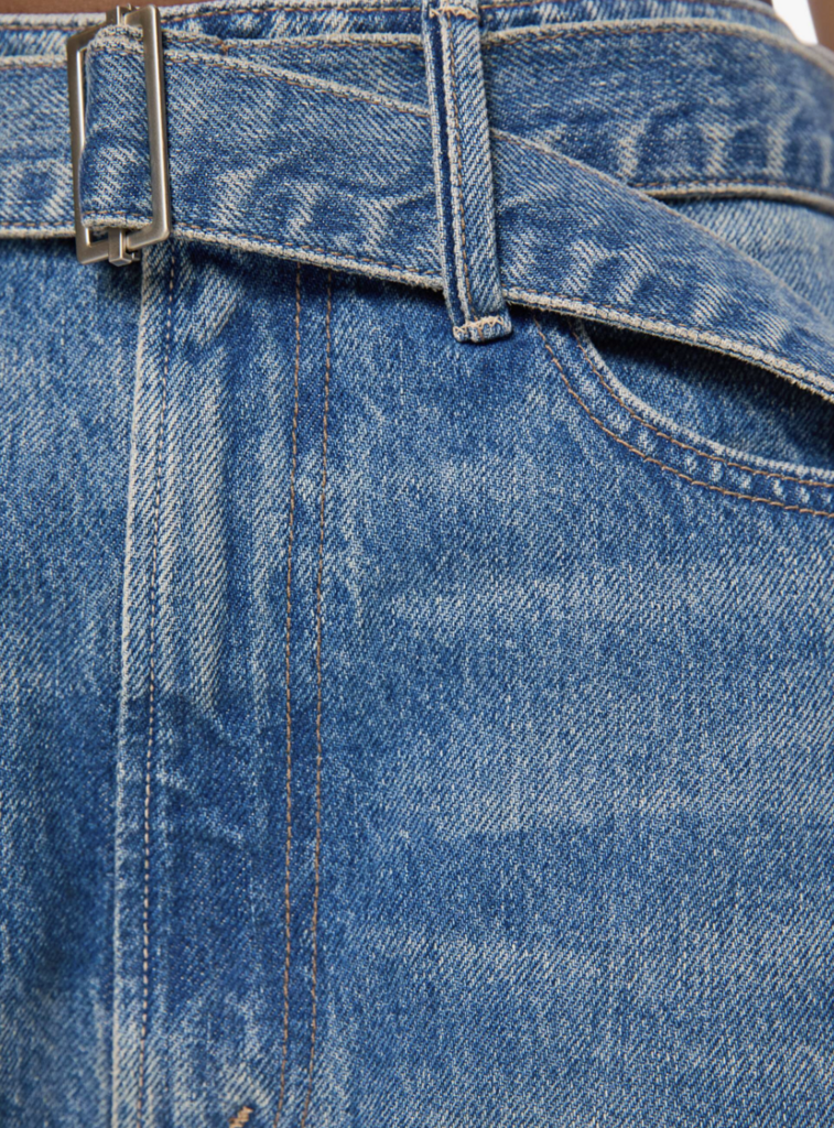 Mother Denim The Belted Spoonful Nerdy in Tootsie