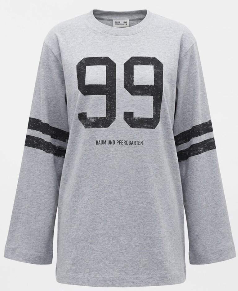 Baum Und Pferdgarten Jeevana Top in Grey Melange