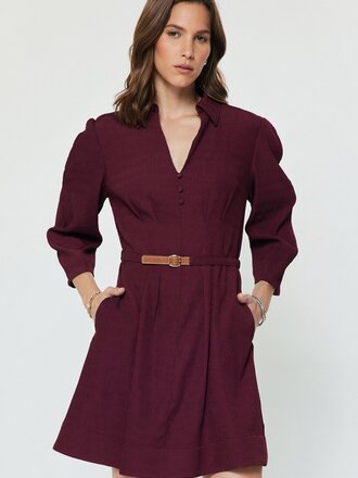 Current Air Pintuck Mini Dress w/ Belt