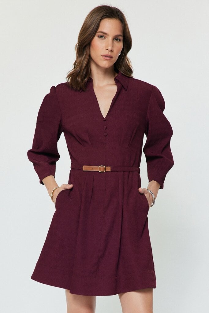 Current Air Pintuck Mini Dress w/ Belt