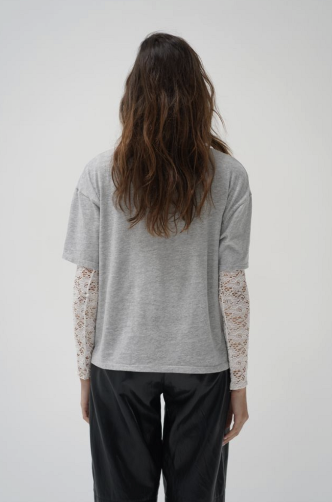LNA Mirage Lace 2 piece L/S Top