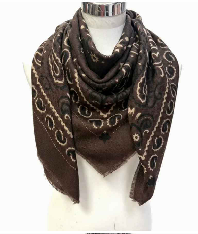 Lineta Kiki Large Woolen Square Bandana