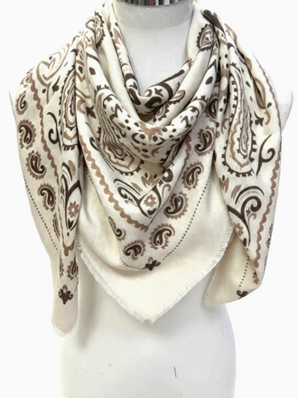 Lineta Kiki Large Woolen Square Bandana
