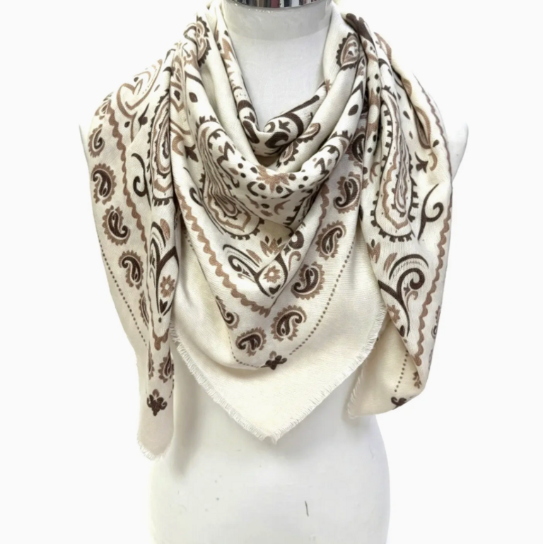 Lineta Kiki Large Woolen Square Bandana