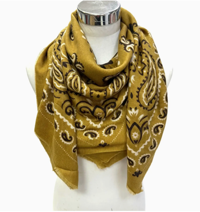 Lineta Kiki Large Woolen Square Bandana