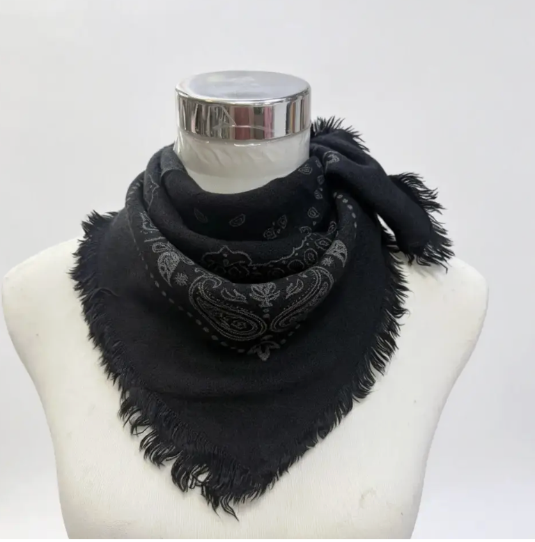 Lineta Ooh Lal La Square Scarf w/ Bandana Print