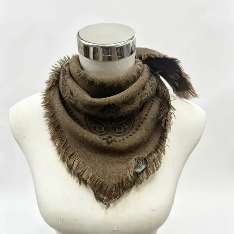 Lineta Ooh Lal La Square Scarf w/ Bandana Print