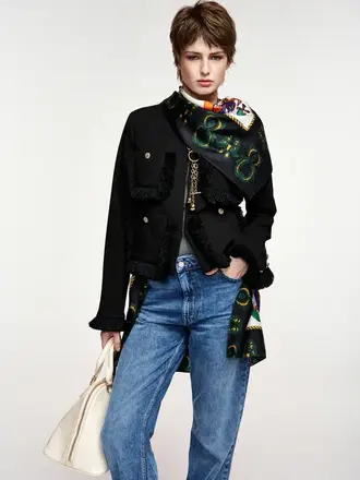 Essentiel Antwerp Kinetic Fringed Jacket