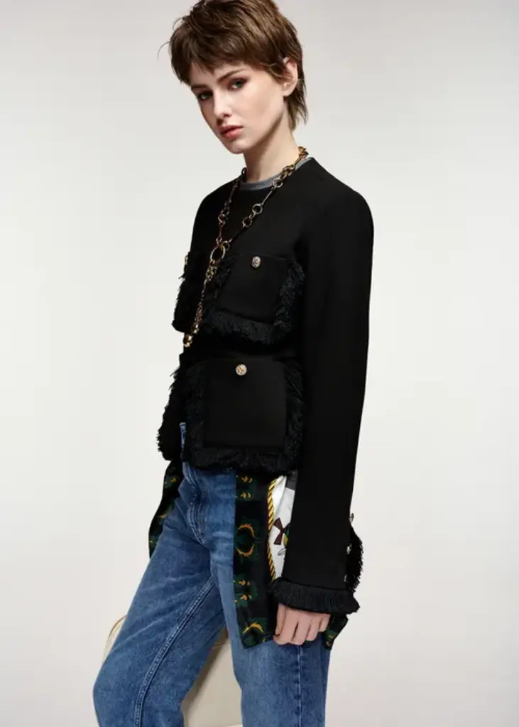 Essentiel Antwerp Kinetic Fringed Jacket