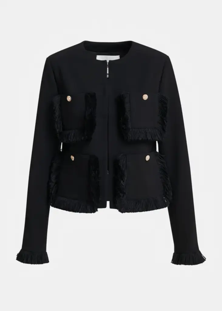 Essentiel Antwerp Kinetic Fringed Jacket
