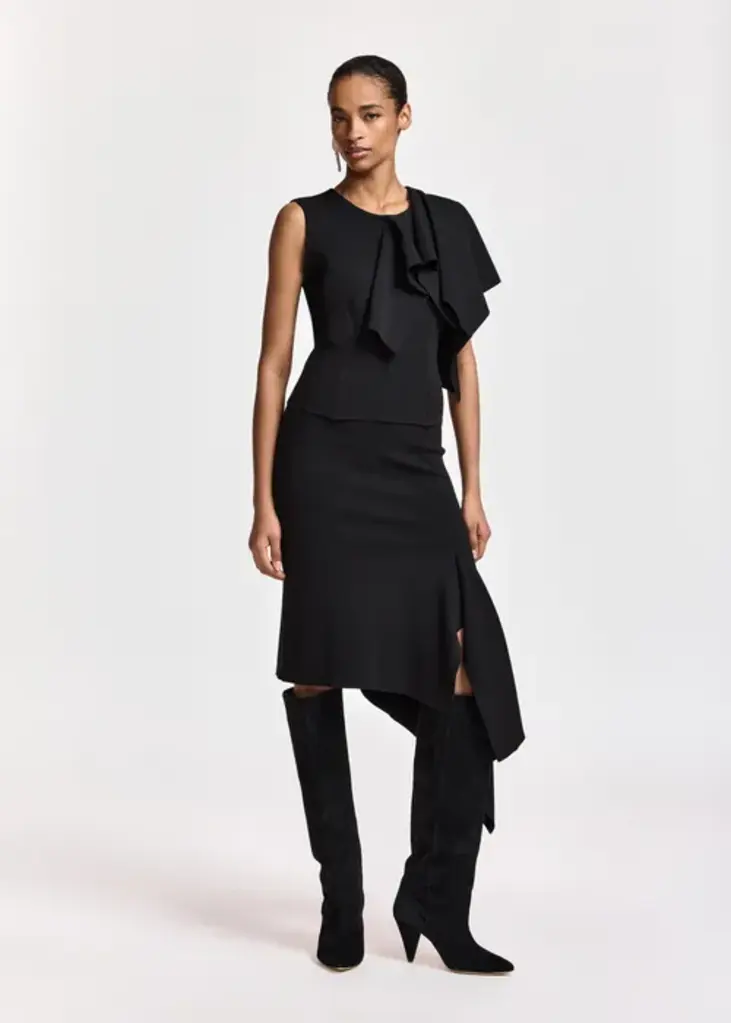 Essentiel Antwerp Know Knitted Top w/ Frill