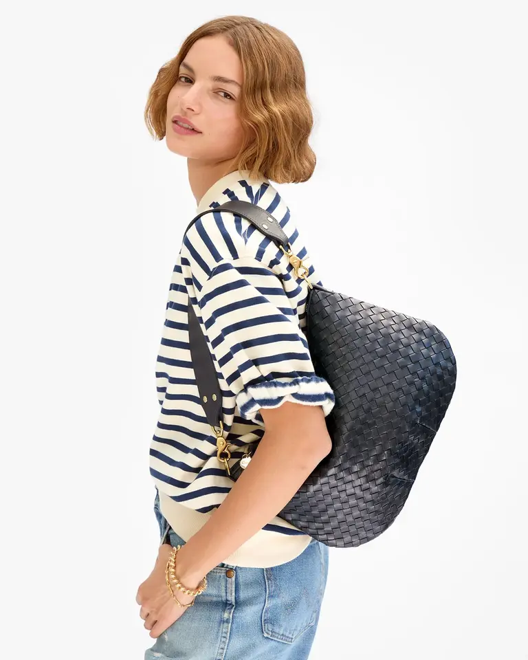Clare V. Moyen Messenger Woven Diagonal