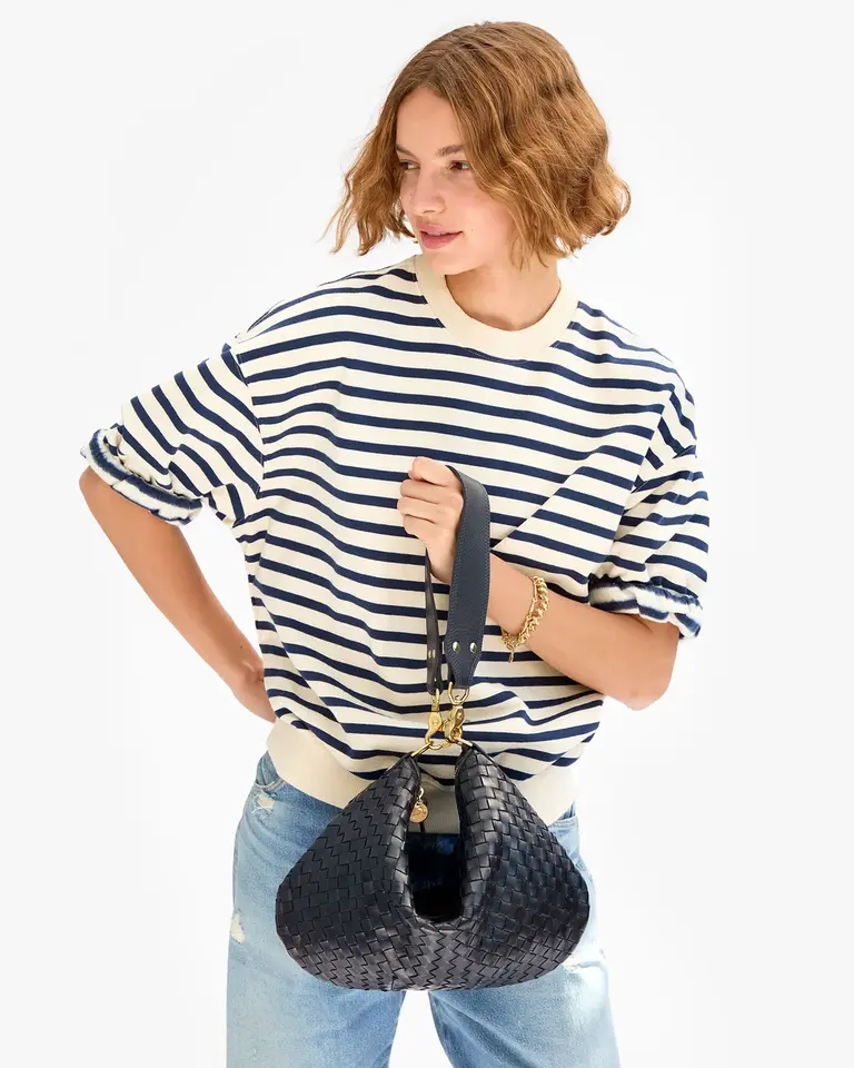 Clare V. Moyen Messenger Woven Diagonal