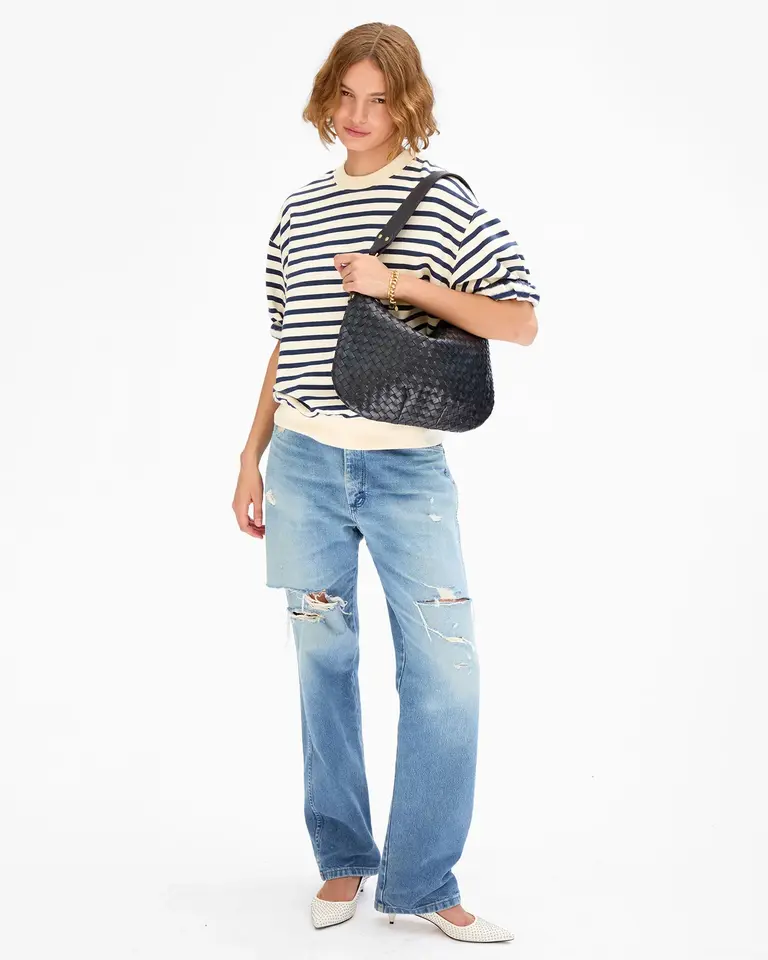 Clare V. Moyen Messenger Woven Diagonal