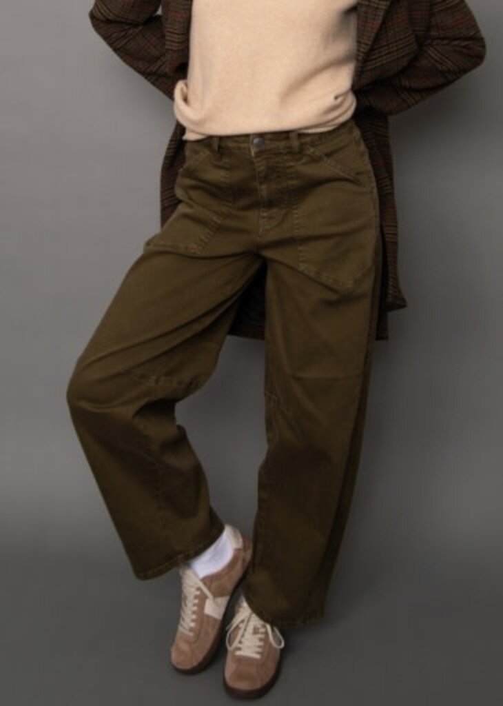 RD STYLE | HEDGE BALADEV GD STRETCH TWILL BALLON PANT-OLIVE