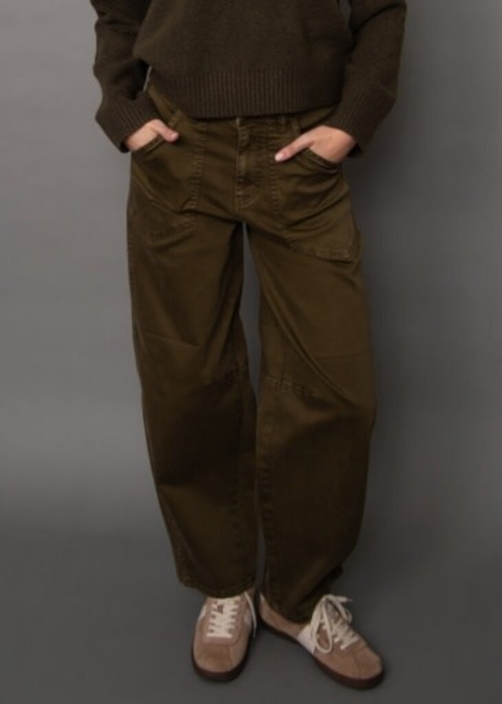 RD STYLE | HEDGE BALADEV GD STRETCH TWILL BALLON PANT-OLIVE