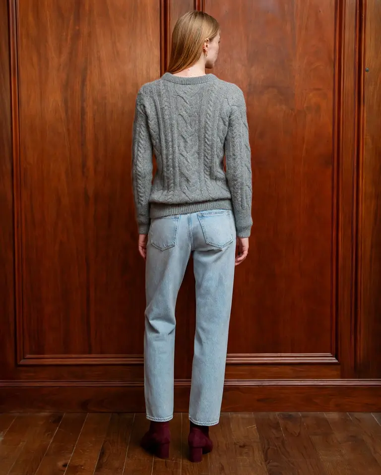 Collegiate Knitwear OSU Crew-Neck Fisherman's Sweater