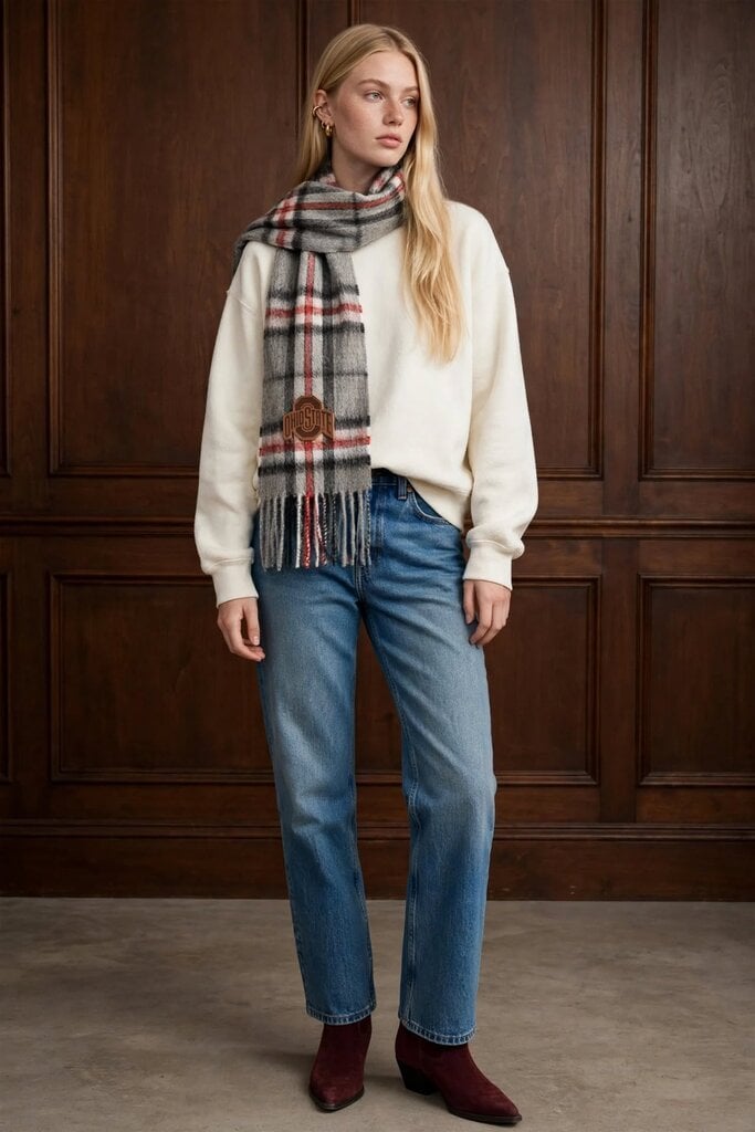 Collegiate Knitwear OSU Balmoral Lambswool Scarf
