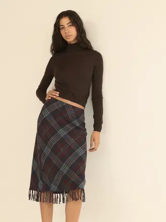 Dôen Elowette Knotted Fringe Skirt