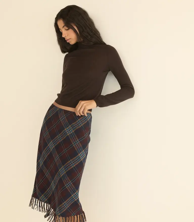 Dôen Elowette Knotted Fringe Skirt