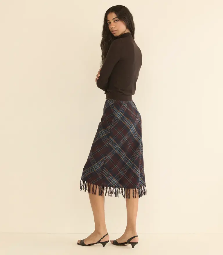 Dôen Elowette Knotted Fringe Skirt
