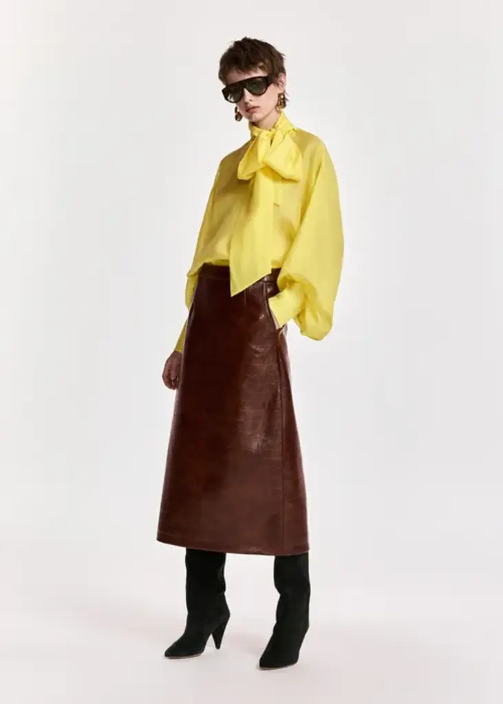 Essentiel Antwerp Kind Faux Leather Skirt