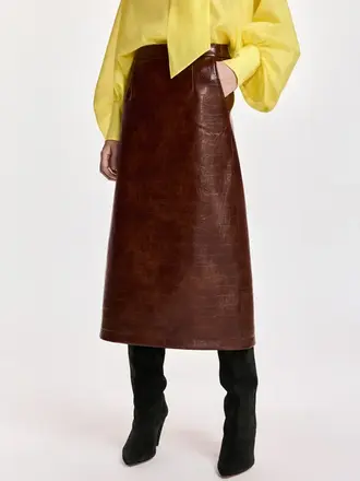 Essentiel Antwerp Kind Faux Leather Skirt