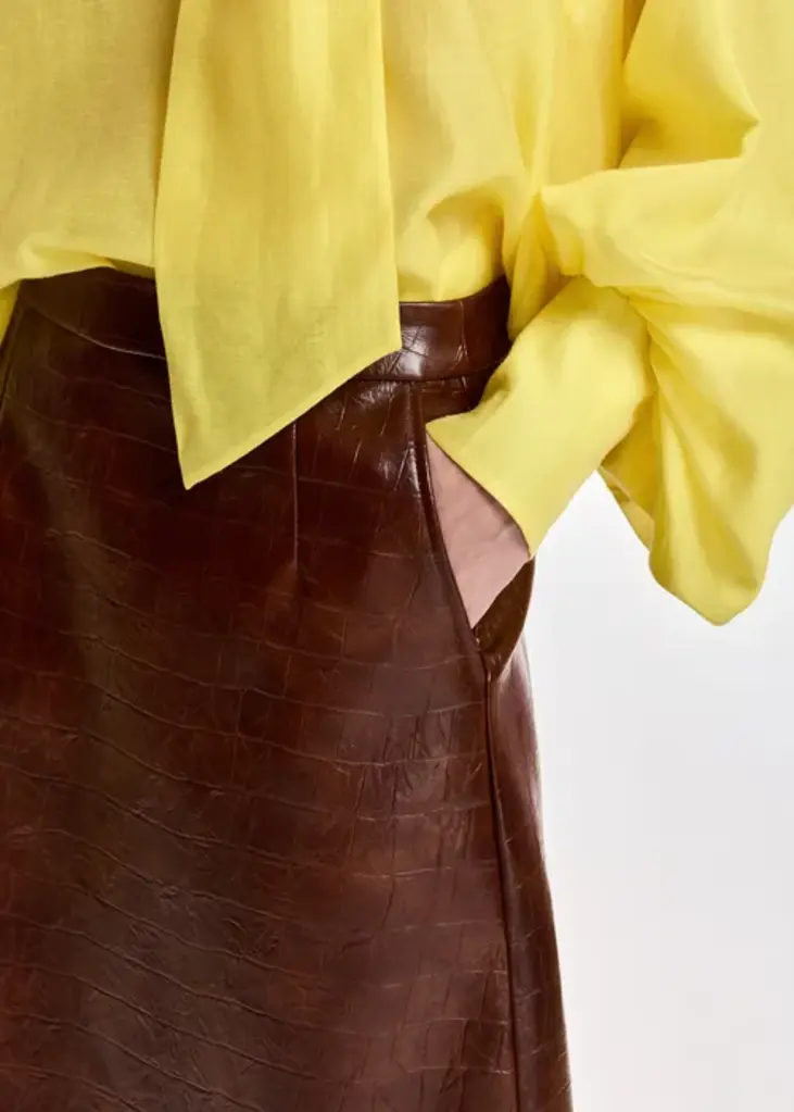 Essentiel Antwerp Kind Faux Leather Skirt