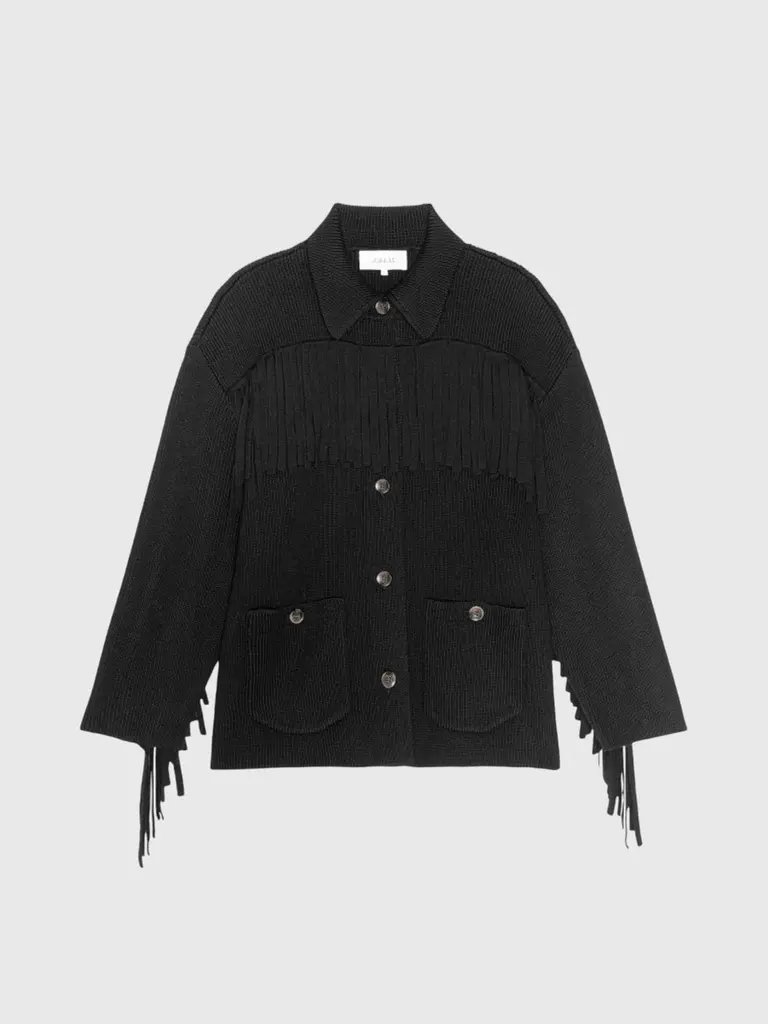 The Great The Western Fringe Sweater Jacket