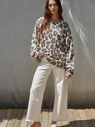 By Together Crew Leopard Sweater