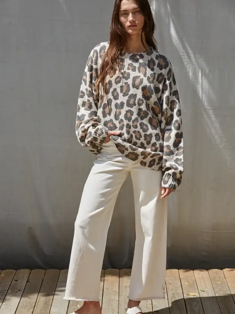 By Together Crew Leopard Sweater