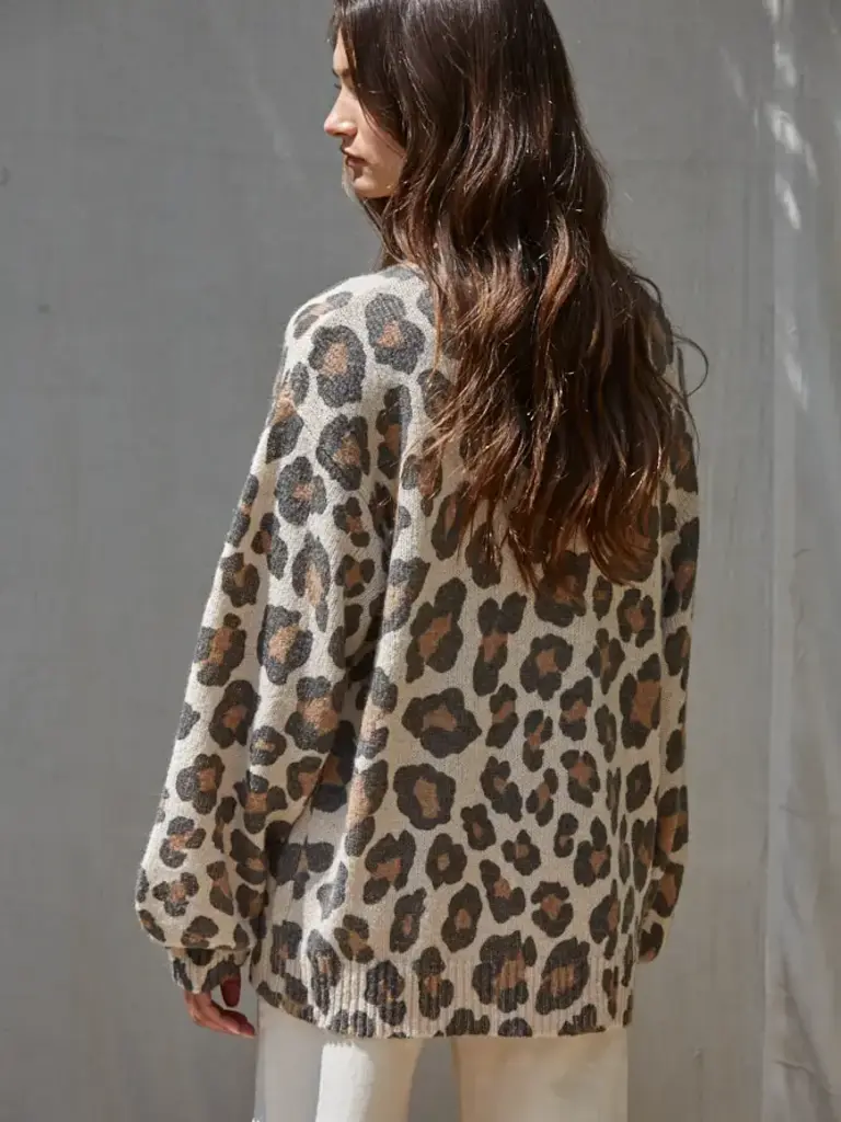 By Together Crew Leopard Sweater