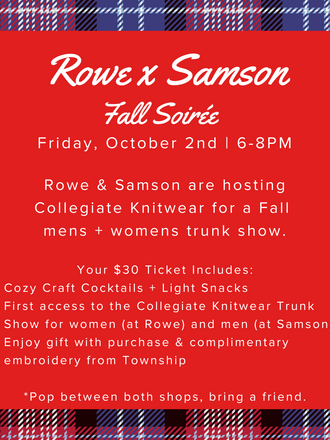 Rowe x Samson Fall Soirée