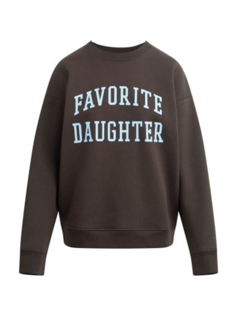 Favorite Daughter The Collegiate Sweatshirt in Soft Taupe