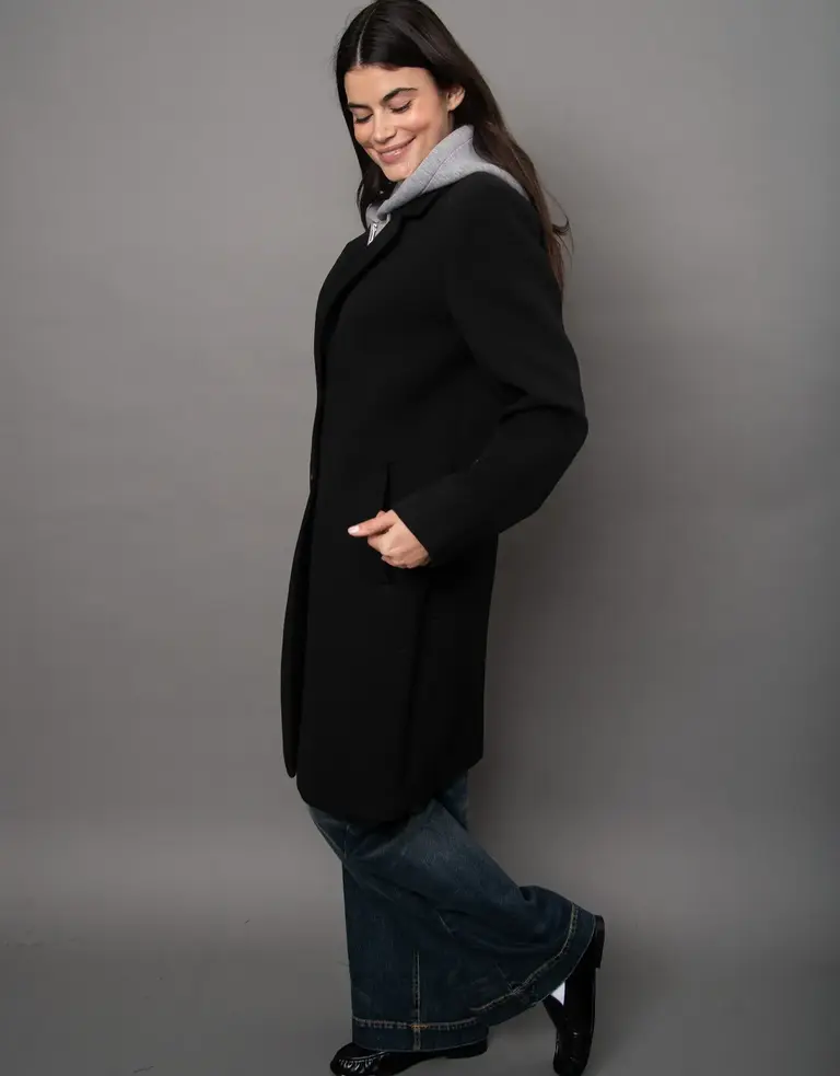 RD STYLE | HEDGE Despina Scuba Hooded Car Coat