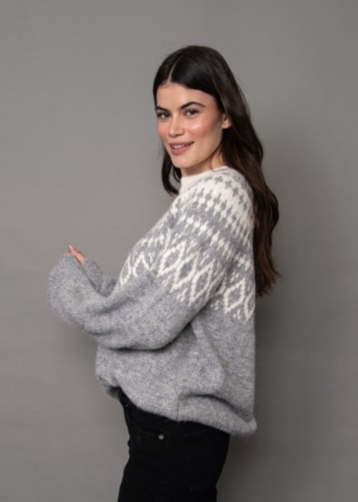 RD STYLE | HEDGE Hasana fair Isle sweater.