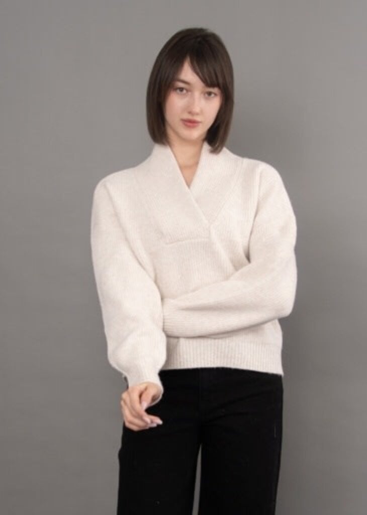 RD STYLE | HEDGE Quinlan Shawl Collar Sweater