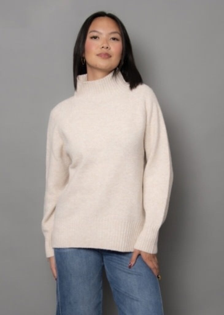 RD STYLE | HEDGE Anthousa raglan mock neck sweater
