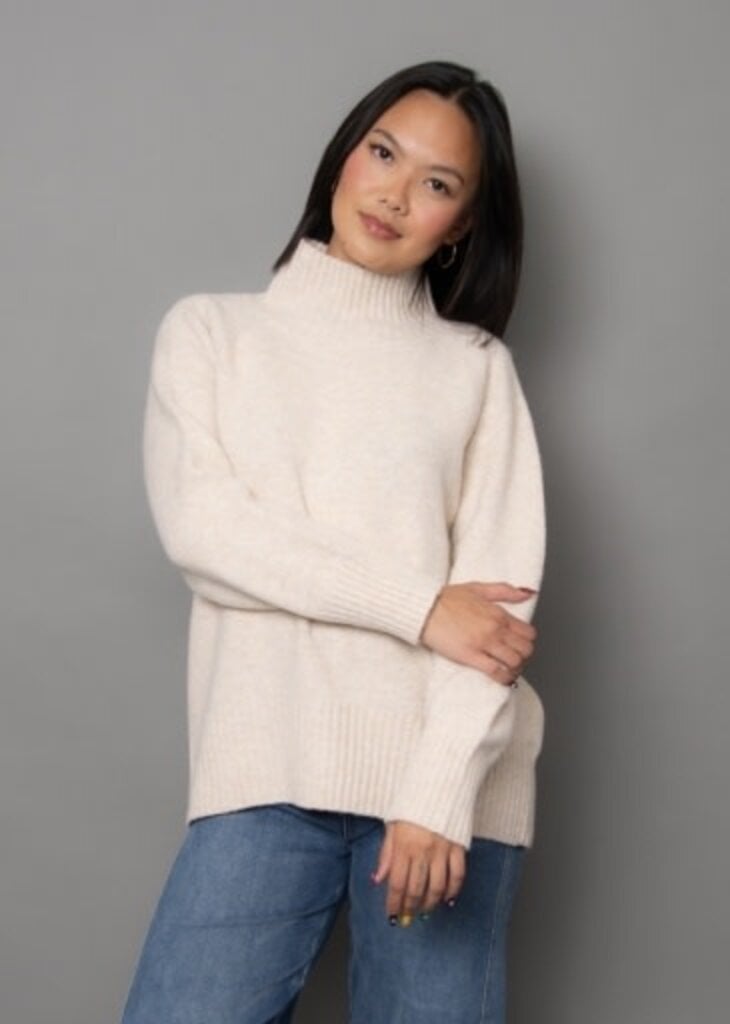 RD STYLE | HEDGE Anthousa raglan mock neck sweater