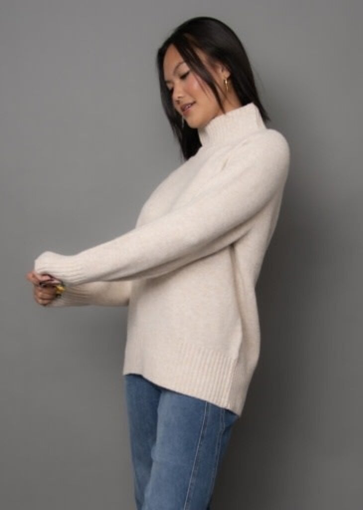 RD STYLE | HEDGE Anthousa raglan mock neck sweater
