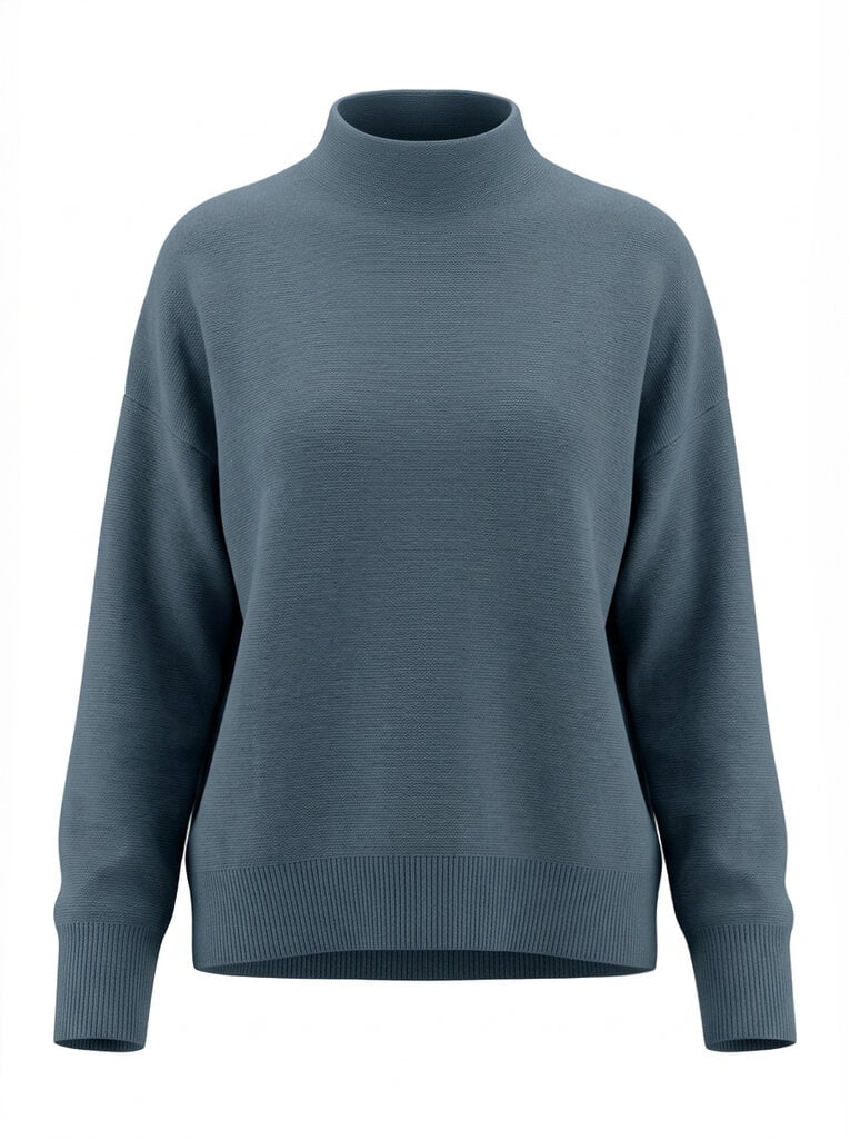Current Air Mock Neck Ribbed Sweater