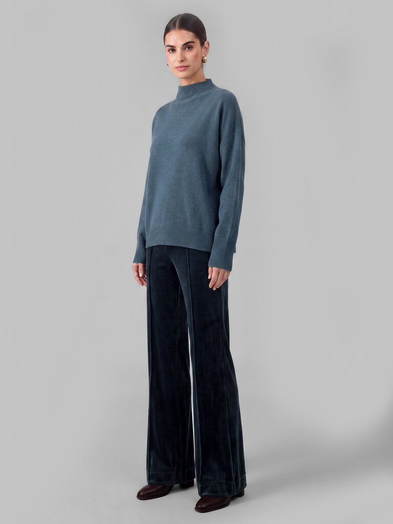 Current Air Mock Neck Ribbed Sweater